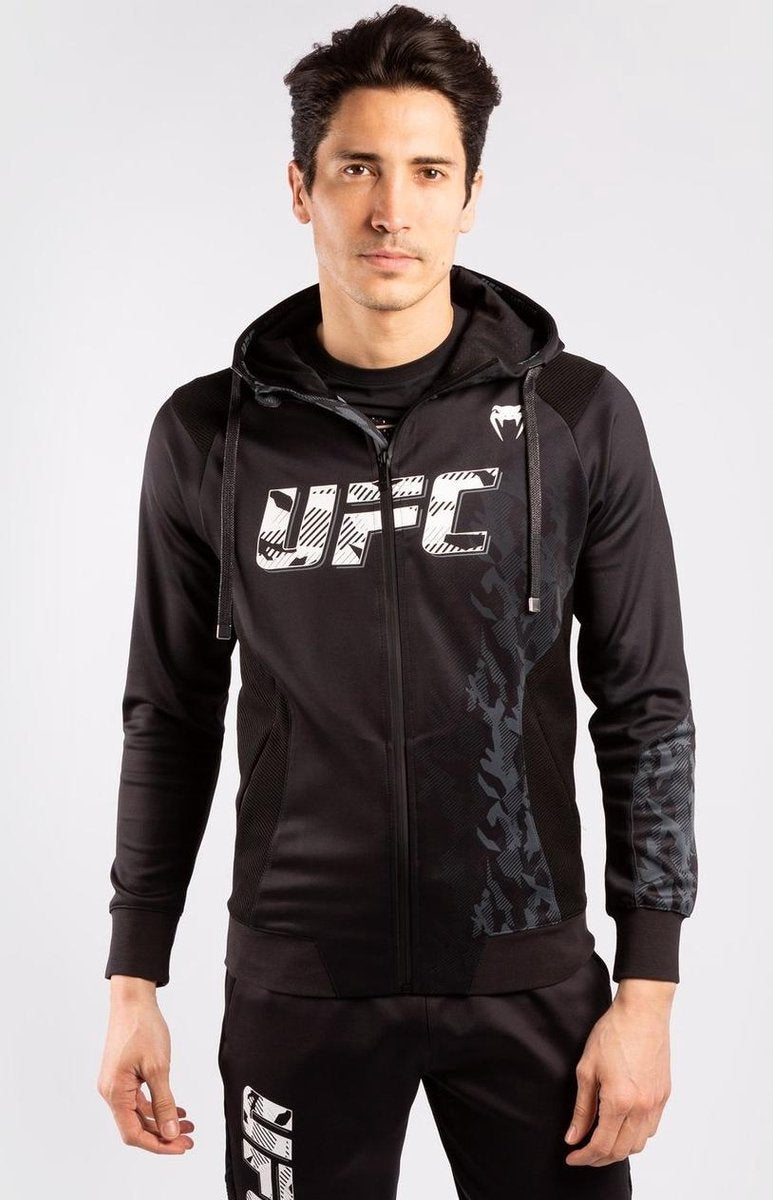 UFC Venum Authentic Fight Week Hoodie met rits Zwart Kies uw maat: XL