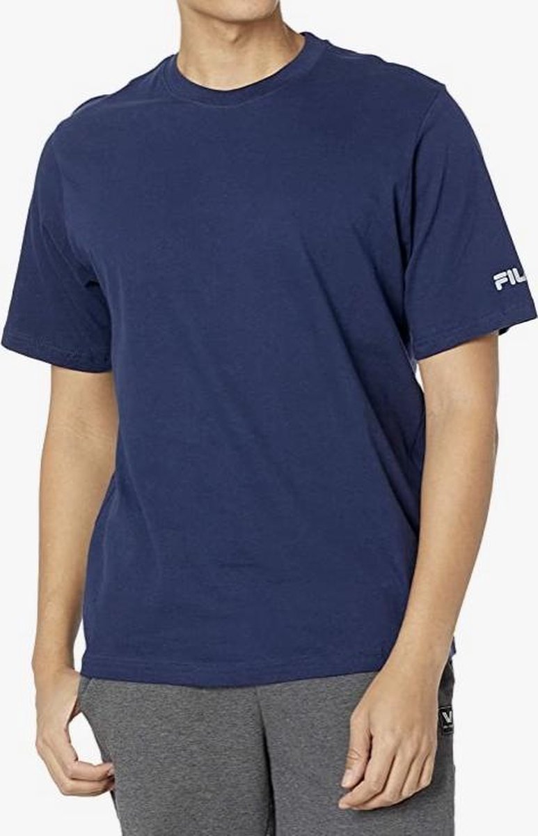 FILA MEN COTTON JERSEY SHORT SLEEVE T0P NAVY S