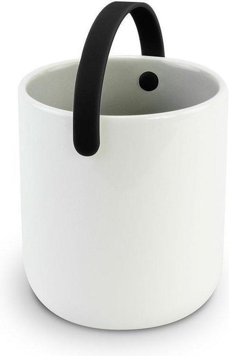 Cookut Promenade Drinkbeker - Keramisch - Met handvat - 9 cm - Zwart