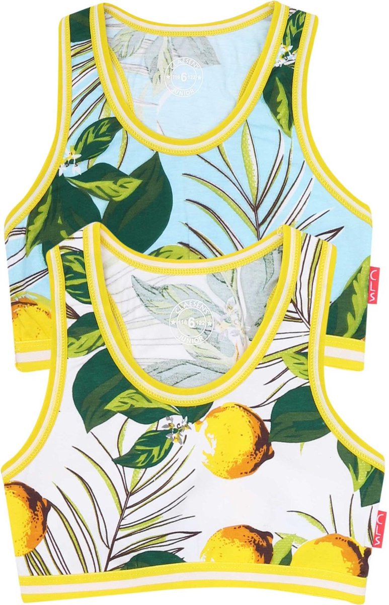 Claesen's Crop Top Lemon 2-pack 104-110