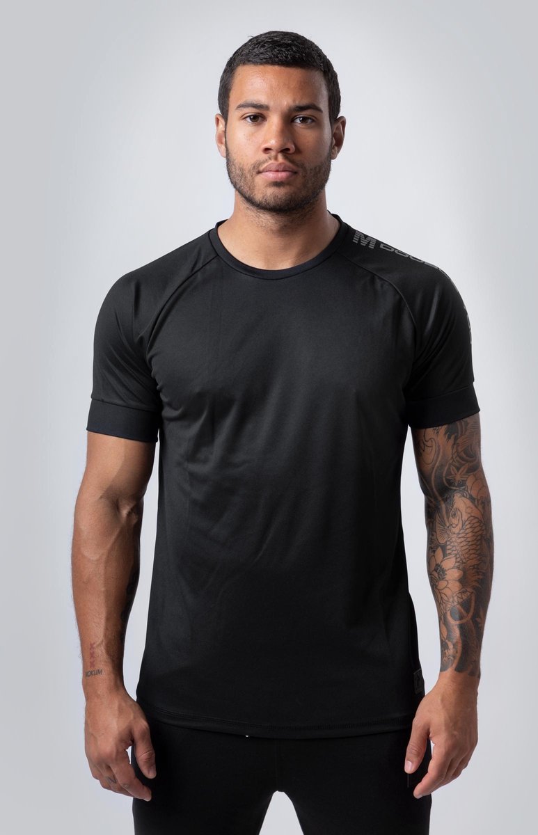 M Double You Big Reflect Logo T-Shirt - Zwart - S