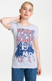 Femme Power shirt dames grijs - Medium