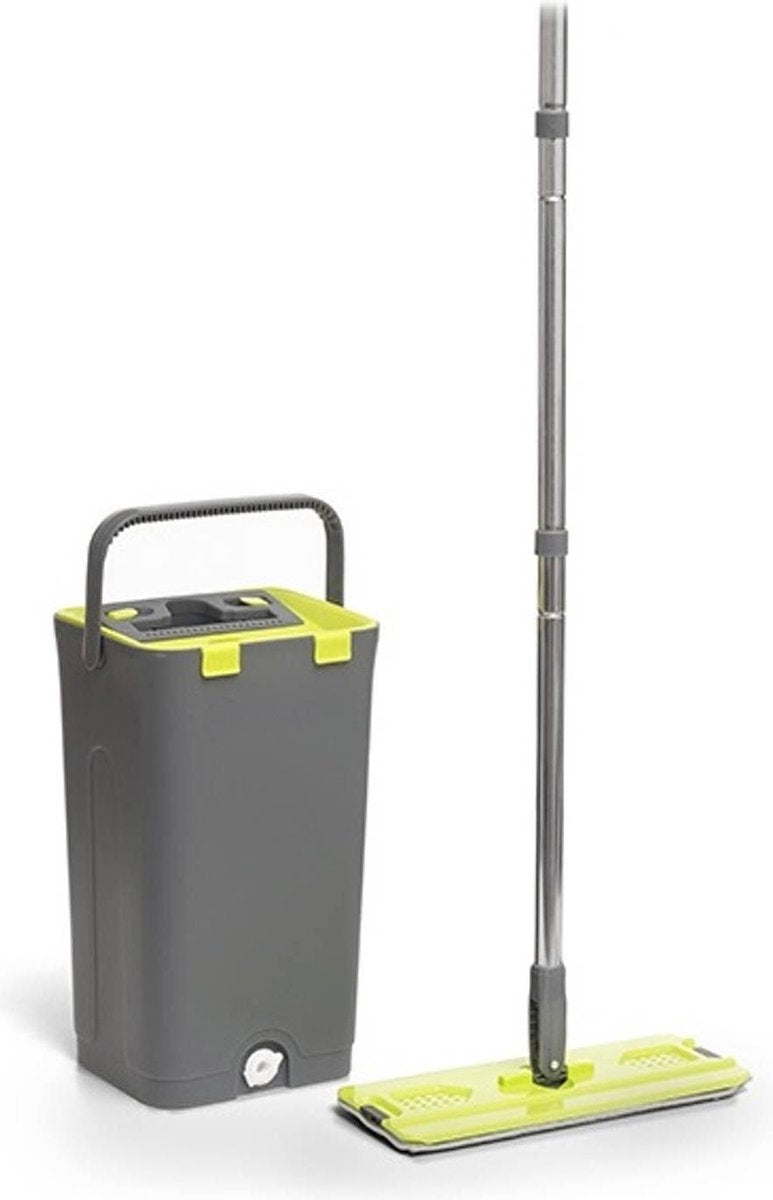 Wringbare mop met emmer met twee compartimenten Swiftmop InnovaGoods