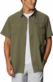 Columbia Utilizer II Solid Short Sleeve Shirt - Stone Green - Heren - Maat L