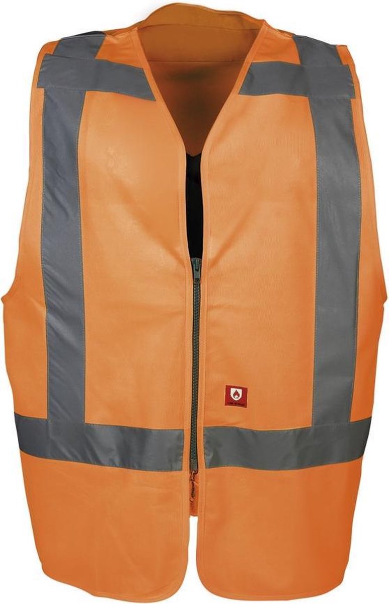 Sioen Vine Vlamvertragende signalisatie gilet (RWS) Fluo Oranje maat XL