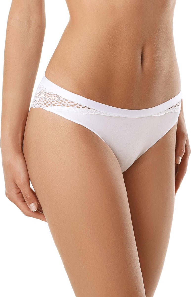 Brazilian slip met kant (Bamboe) - maat XL (EU 42)