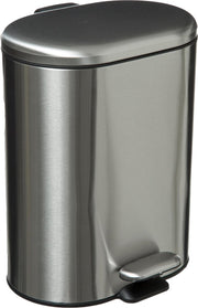 5Five Vuilnisemmer Soft case - Inox - 6L - Zilver - Vuilbak - Pedaalemmer