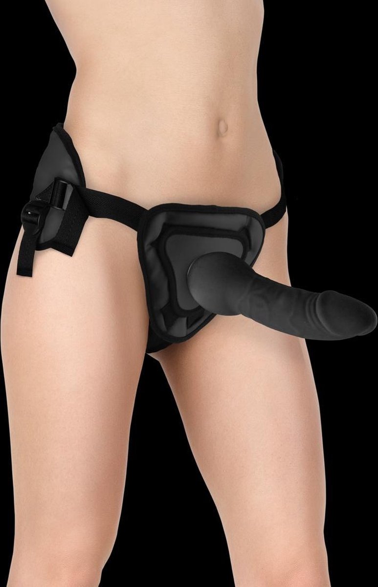 Deluxe Siliconen strap on penismodel - 25 cm