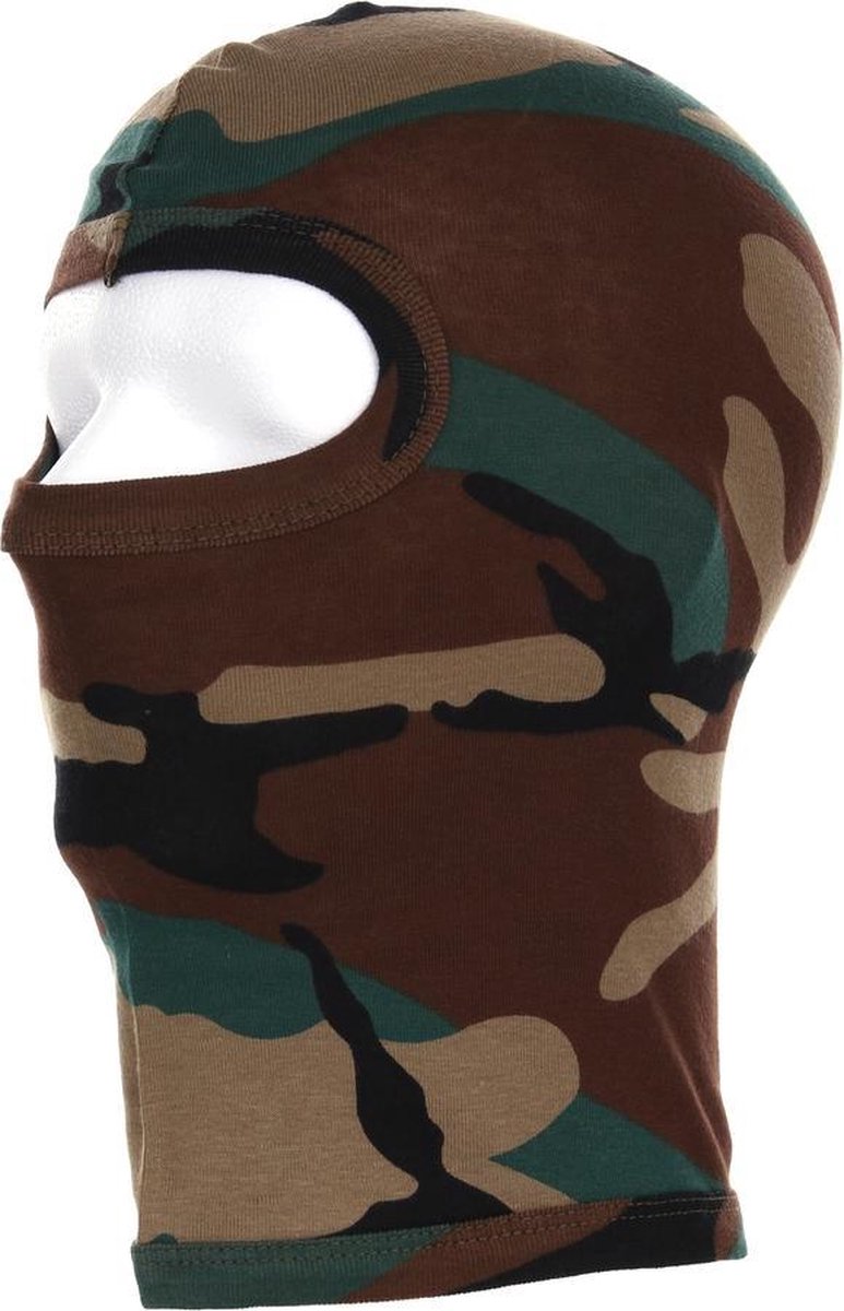 Fostex helm bivakmuts Recon 1 gat katoen woodland camo