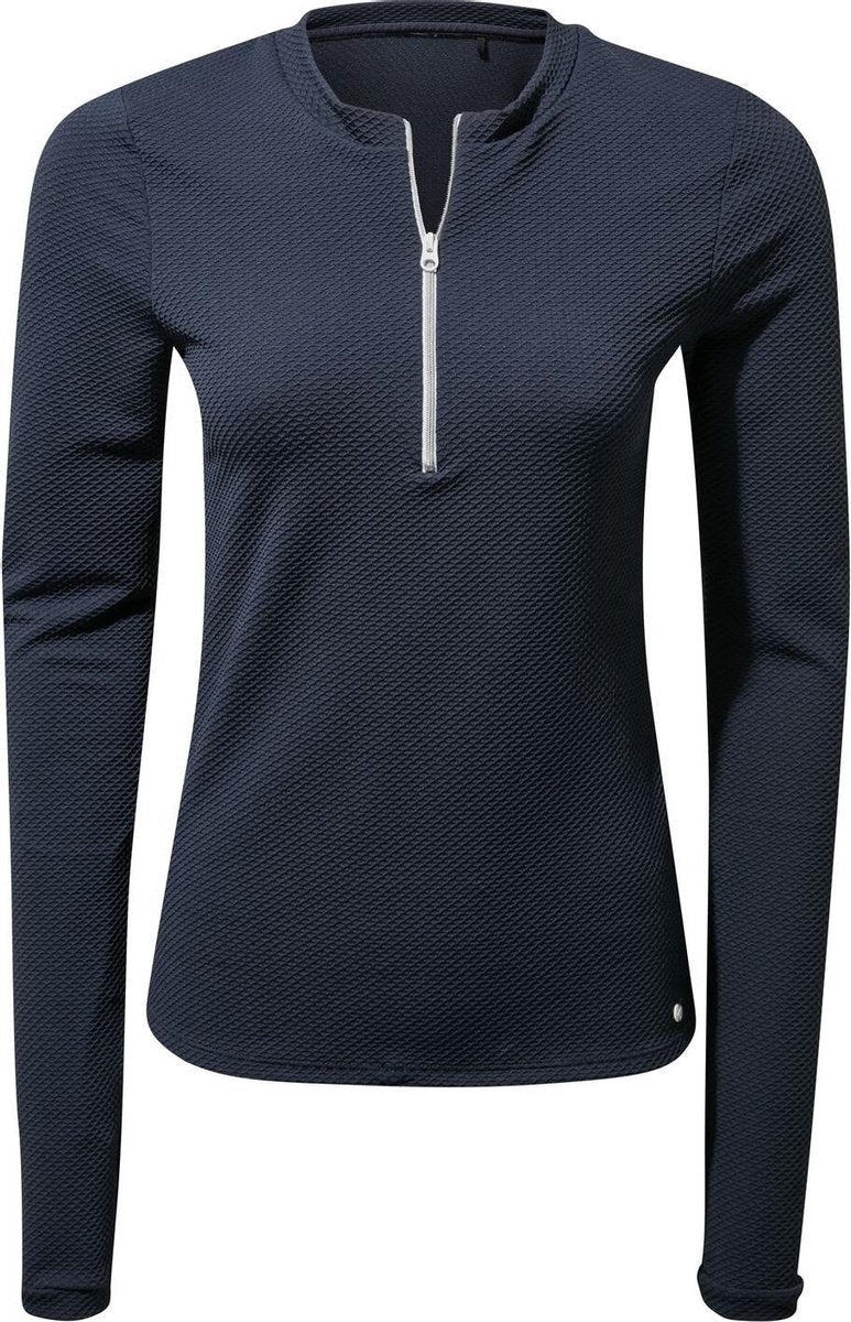 Craghoppers - UV Zwemshirt voor dames - Longsleeve - Cordelia Rash Vest - Navy - maat XXS (34)