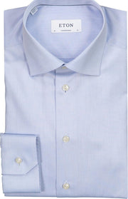 Eton  Overhemd Blauw Normaal - Maat UK17-EU43 - Heren - Never out of stock Collectie - Katoen