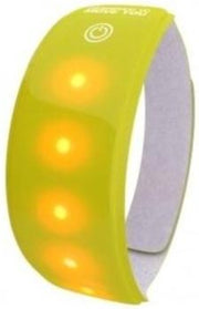 Wowow Lightband Arm / Enkel 5 Krachtige Rode Leds Geel