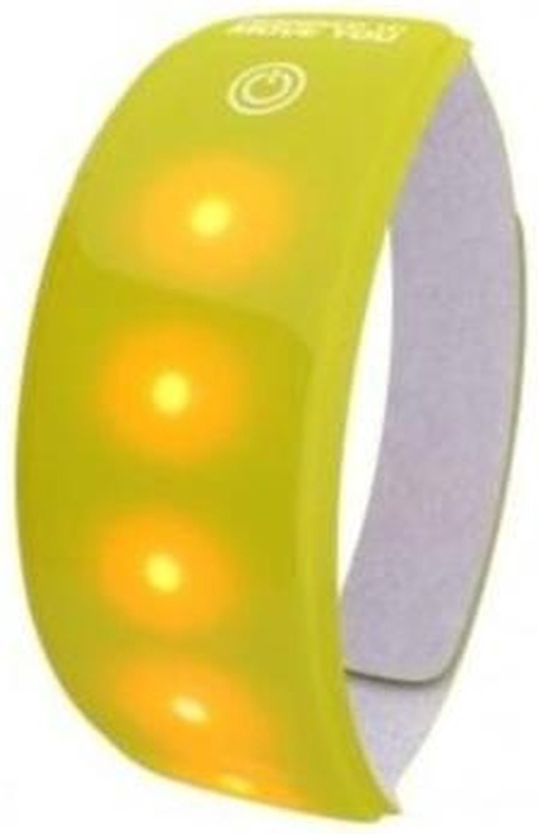 Wowow Lightband Arm / Enkel 5 Krachtige Rode Leds Geel