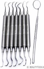 Beautytools PRO Set tandsteenhaakjes - PROFESSIONAL LINE (8 stuks) - INOX