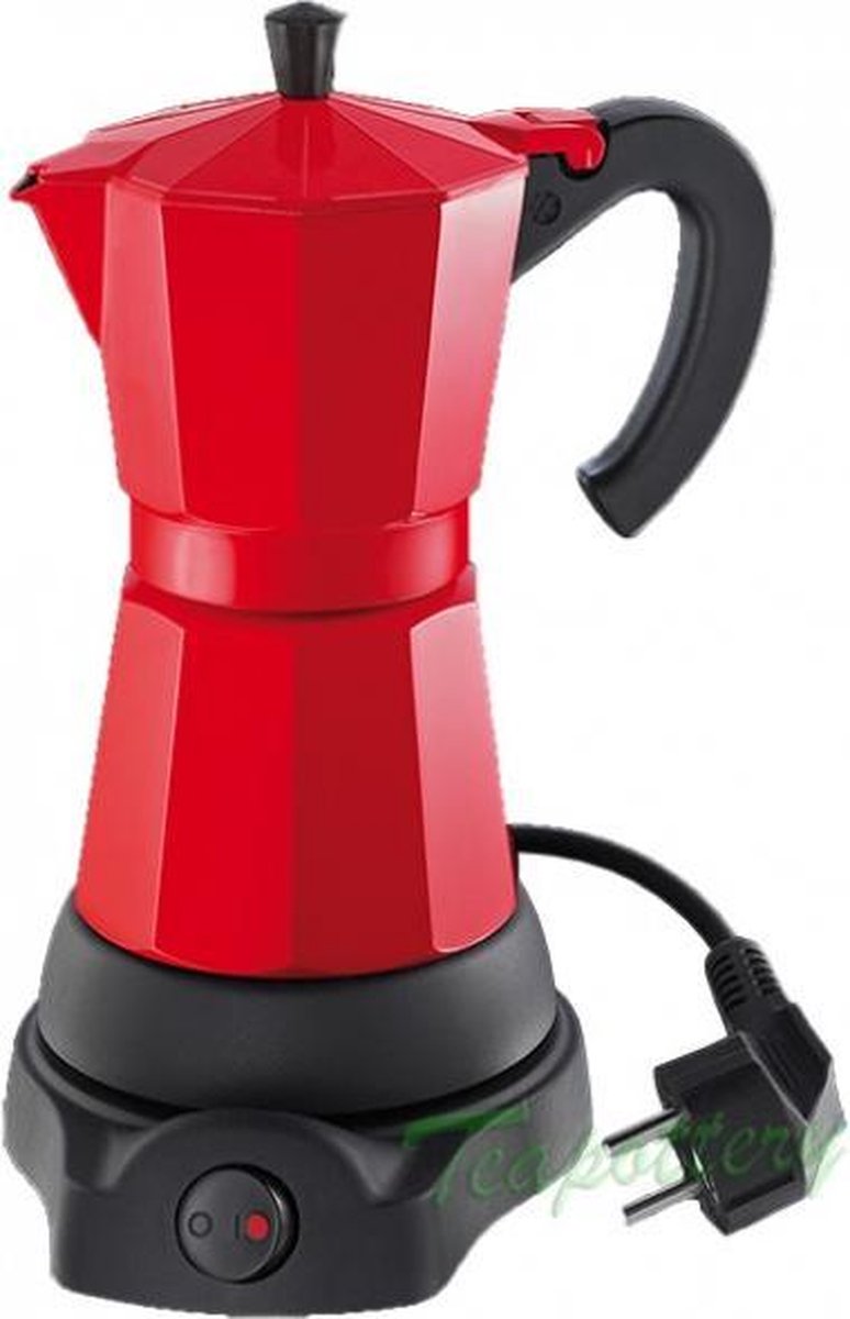 Elektrische espresso maker / percolator cilio 480 Watt - Rood