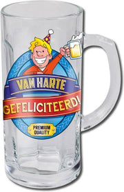 Bierglas - Bierpul - Gefeliciteerd