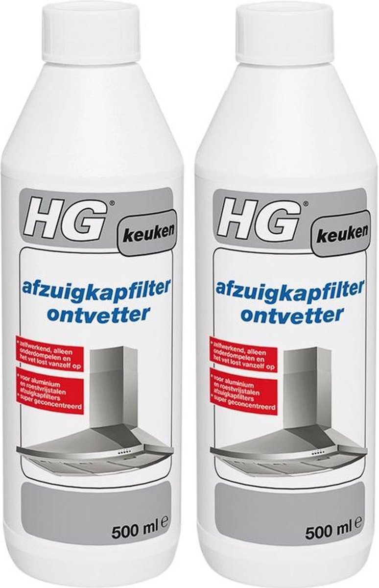 HG Afzuigkapfilter ontvetter | keuken Schoonmaak artikel | 2 Stuks !