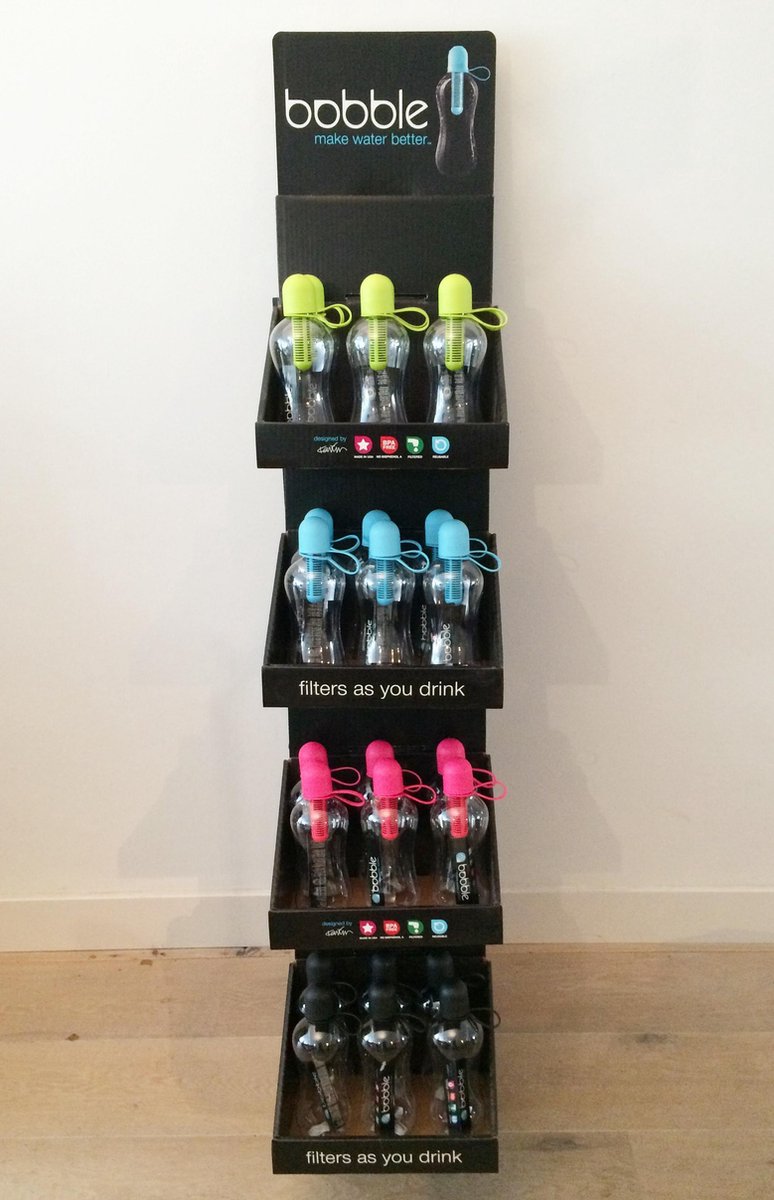 Bobble Waterfles Sport Bulk Display 24 stuks Assorti