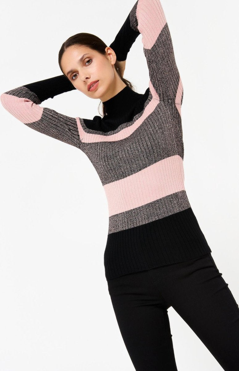 Pull opstaande kraag - Zwart