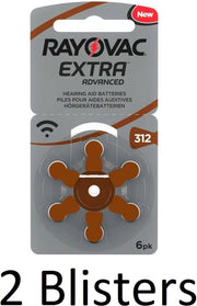 12 Stuks (2 Blisters a 6 st) Rayovac Extra Advanced
