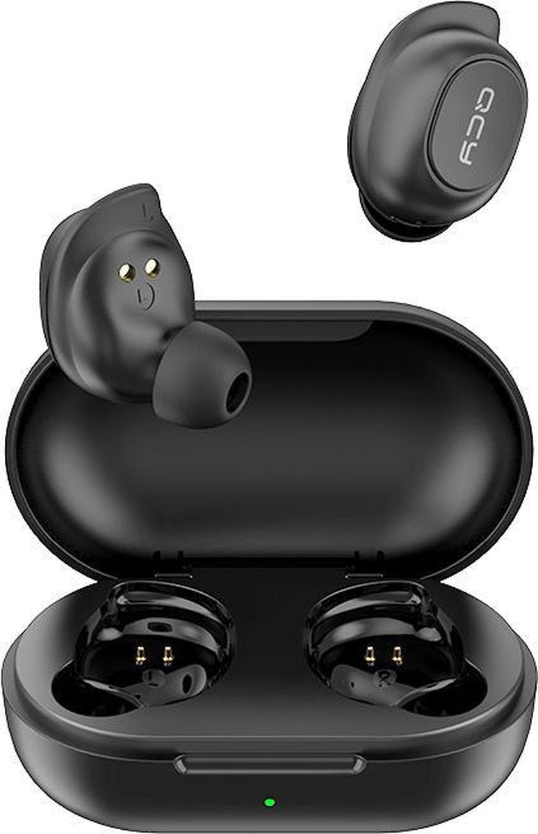 QCY T9 - TWS True Wireless Stereo - Draadloze Oordopjes - BT Oortelefoon - Bluetooth - Microfoon - V5.0 - Zwart