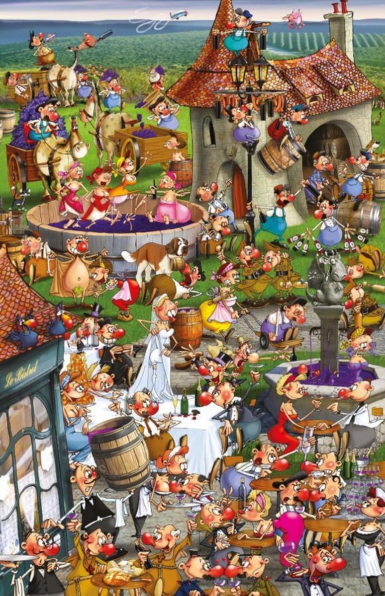 Puzzel 1000 stukjes-Story of wine-Francois Ruyer
