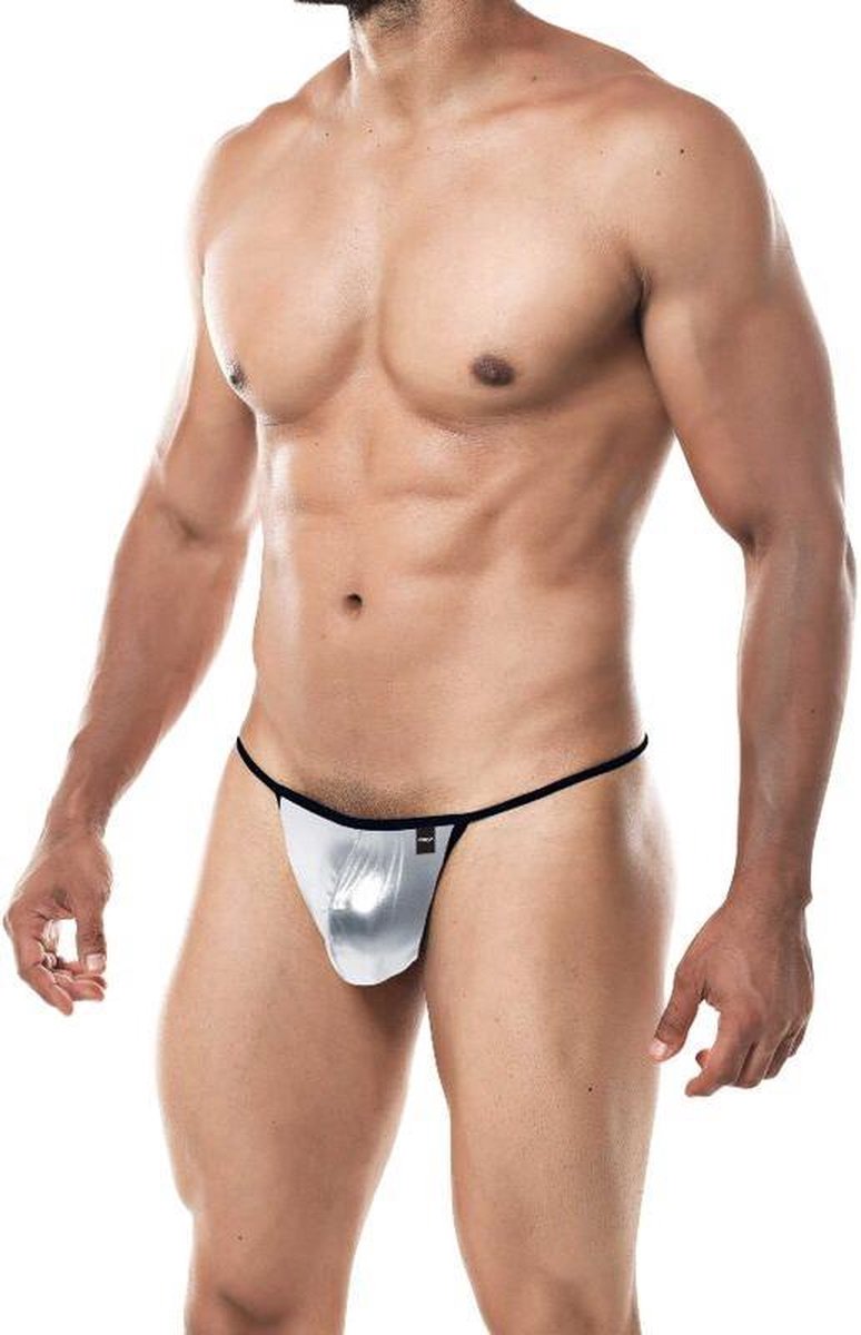 Cut4men - G-string Provocative Silver L | CUT4MEN