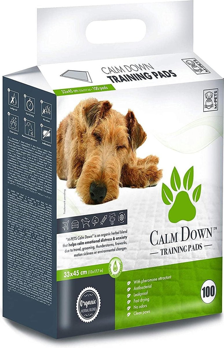 M-pets Pads Calm Down-travel & Home 45 Cm Plantaardig 100 Stuks
