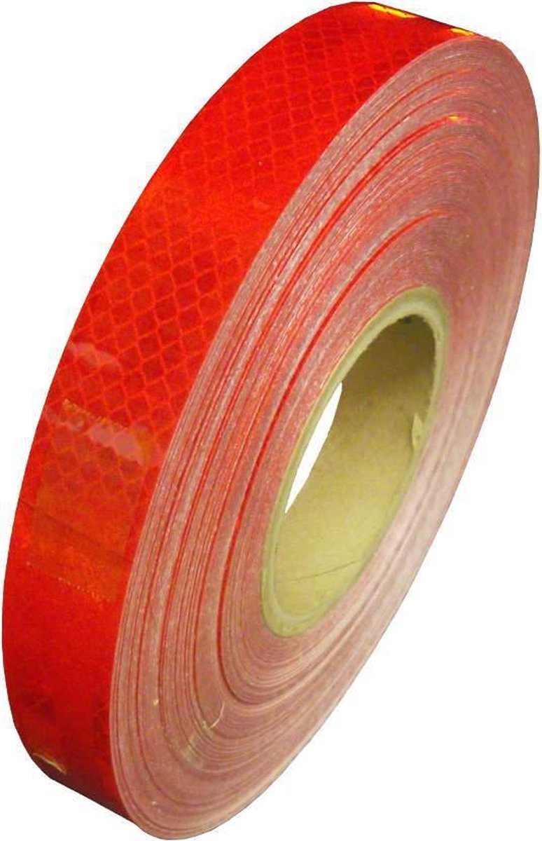 Reflecterende tape rood 5 meter x 3 cm breed - fiets - aanhangwagen -paal