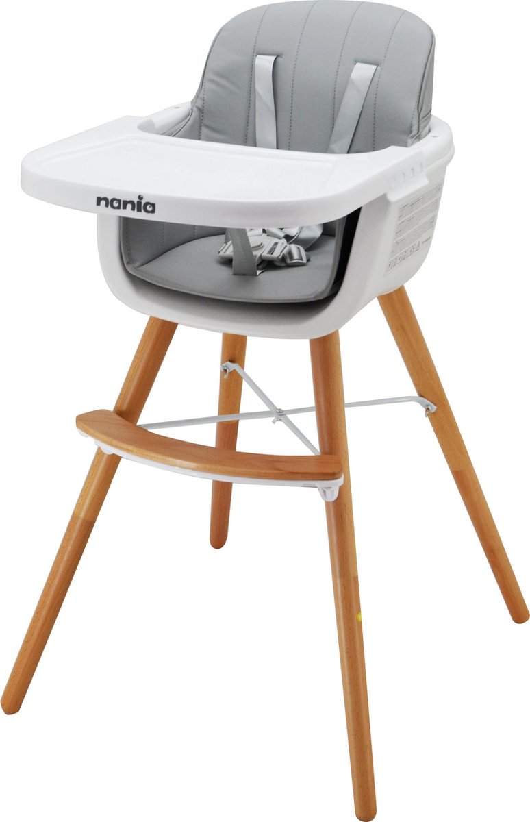 Nania Luna Kinderstoel - 2 in 1 - meegroeistoel - Wit
