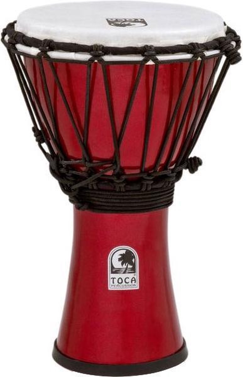Toca TFCDJ-7MR Freestyle Colorsound Djembe Metallic Red djembé