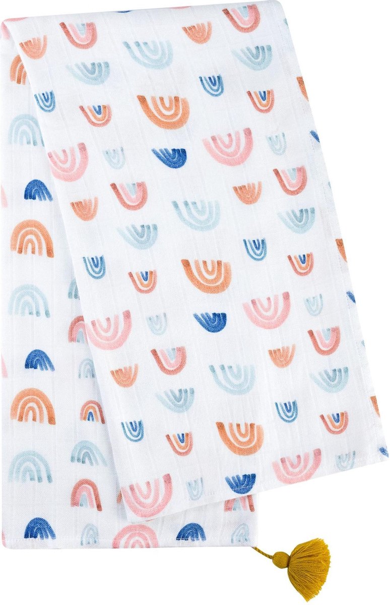 MyHummy® Bamboe Swaddle Deken - Regenboog - 100/100