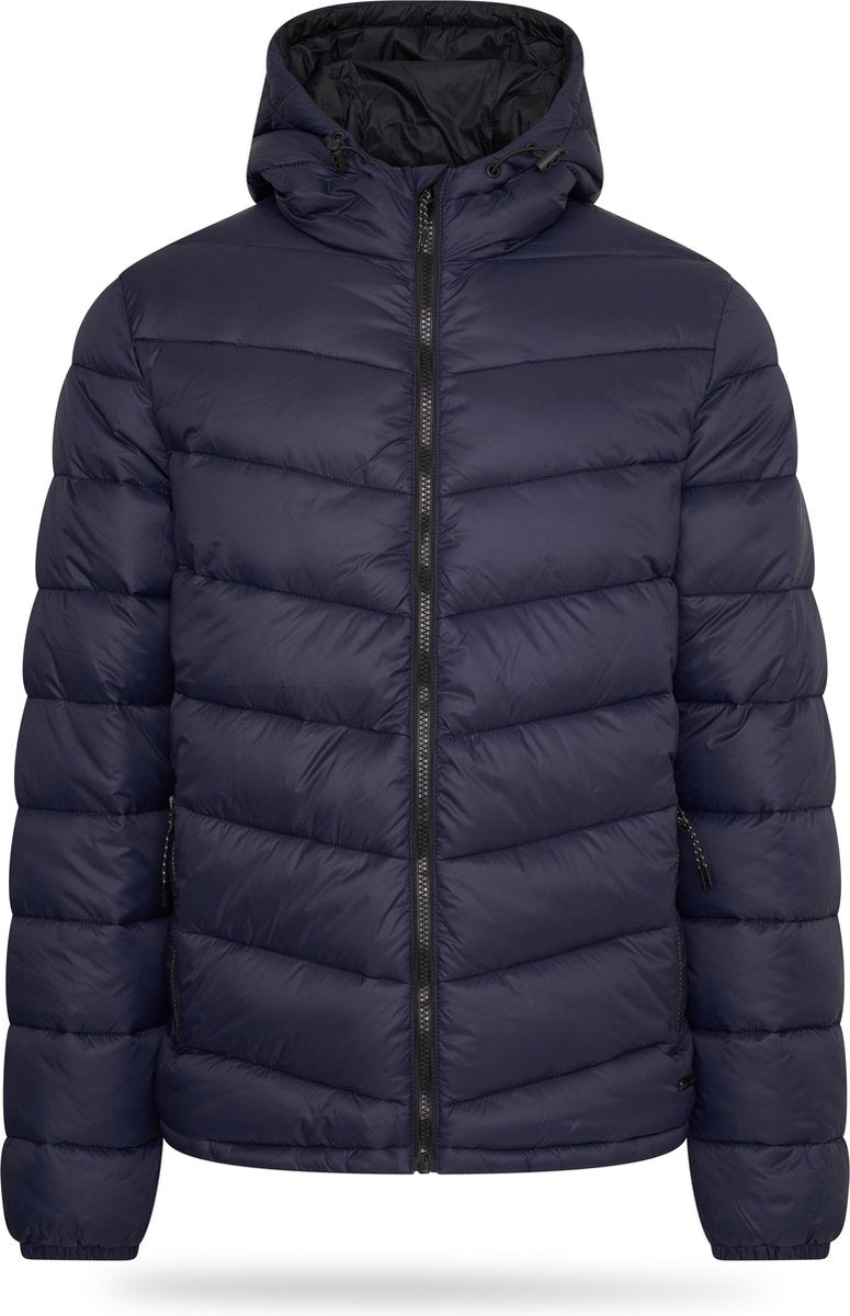 Pierre Cardin - Heren Jas winter Padded Jacket - Blauw - Maat L
