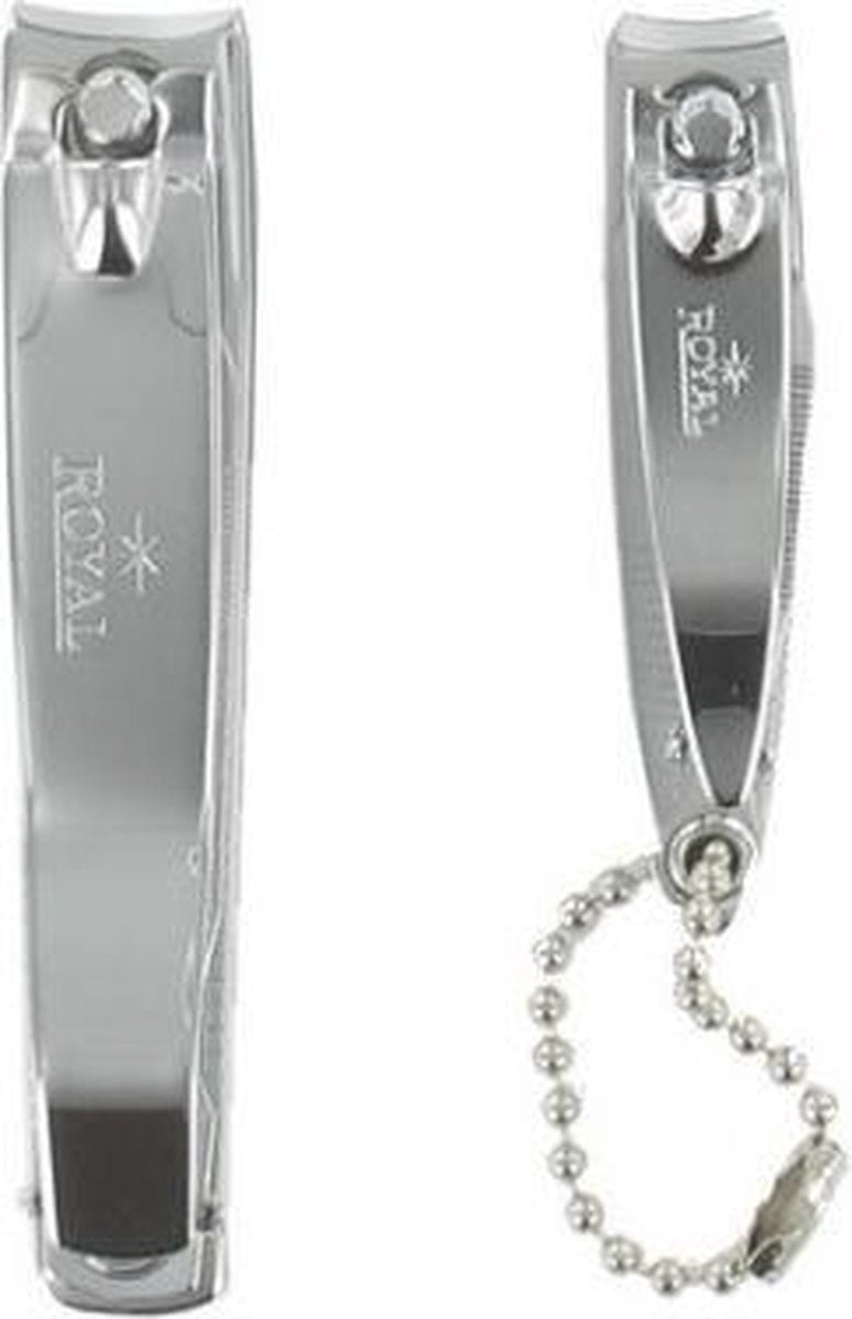 Set RVS Nagelknippers 5 cm en 8 cm incl ketting