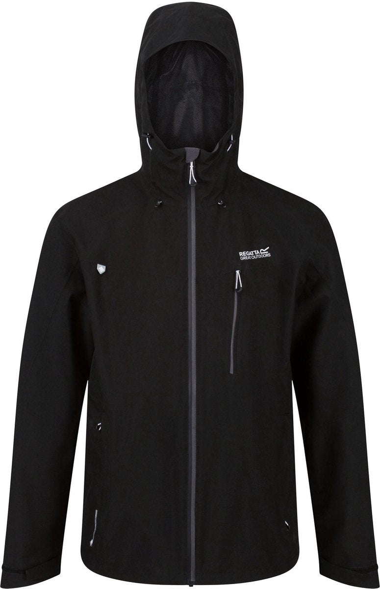 Regatta - Heren Outdoorjas Birchdale - Zwart - Maat XXL