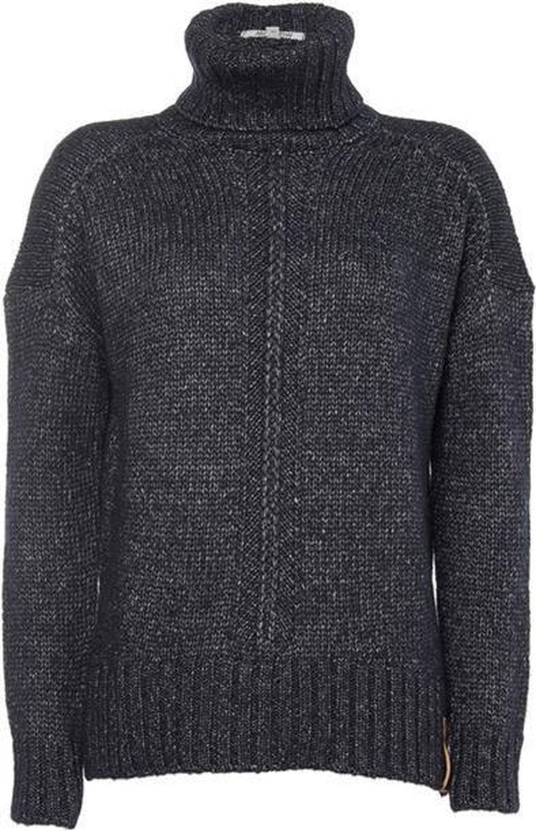 Moscow Cowl Sweater - Night Blue Melange - Maat S
