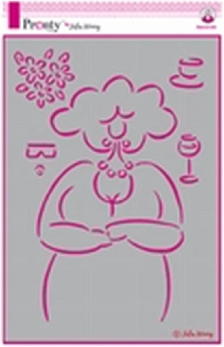 Pronty Stencil Lovely Lady 470.765.001 A4 Julia Woning