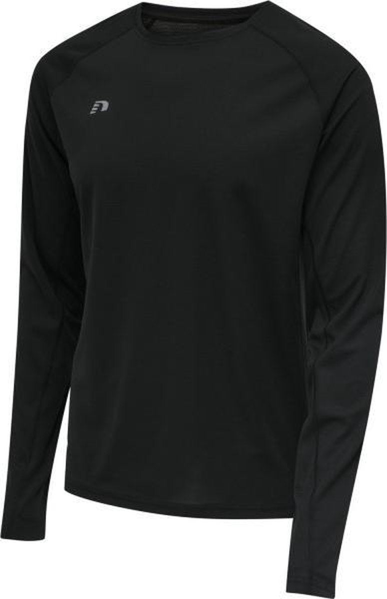 Newline Core Running LS Shirt Heren - zwart/zwart - maat XL