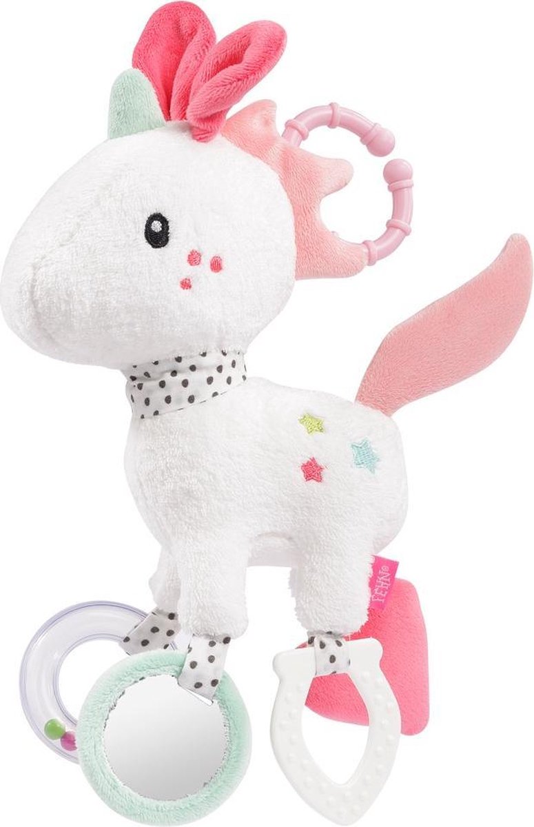 Fehn Aiko & Yuki Rammelaar Eenhoorn 26 Cm Wit