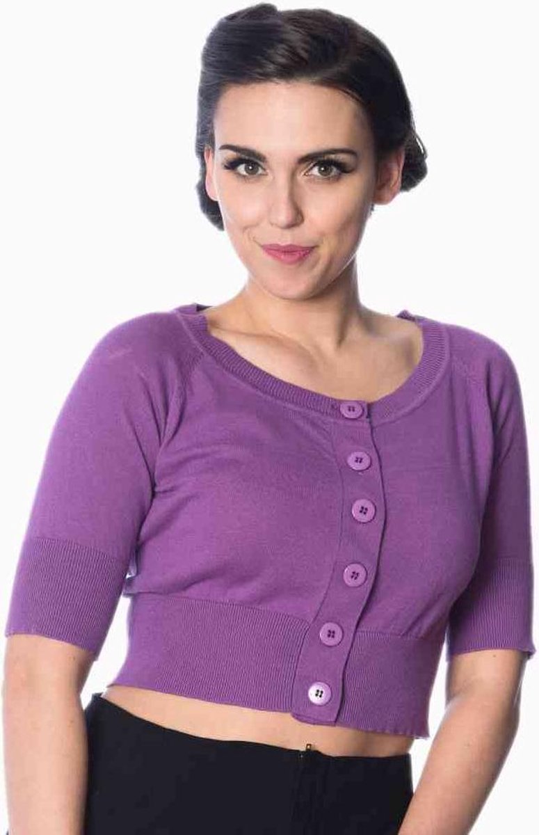 Dancing Days Cardigan -4XL- RAVEN Paars