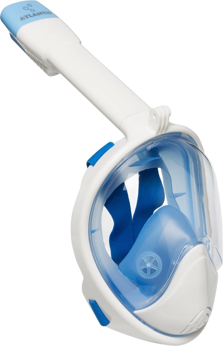 Atlantis 2.0 Full Face Mask - Snorkelmasker - Volwassenen - Wit/Blauw - S/M