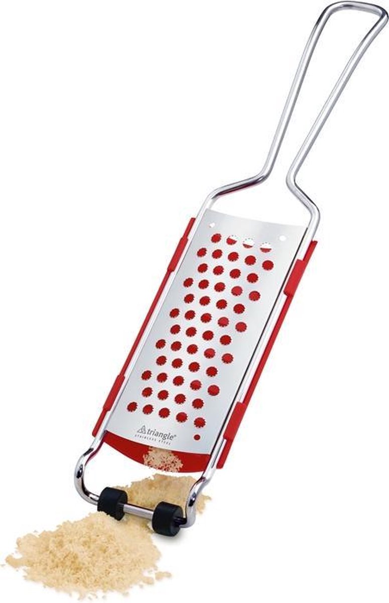 Triangle Rasp voor Parmezaan met handig opvangbakje