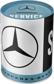 1x Mercedes-Benz spaarpot zwart 14 x 11 cm - spaarpotten
