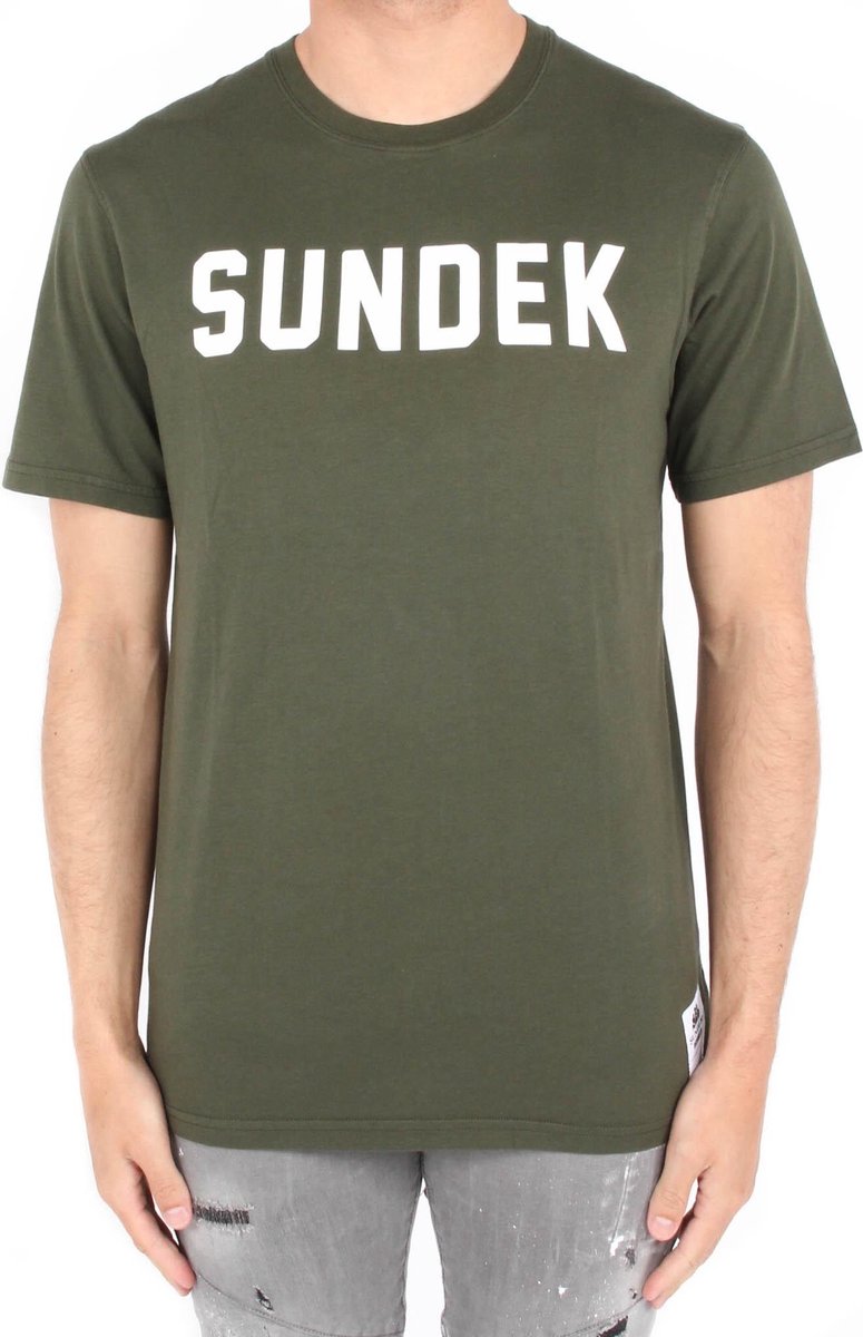 Sundek M025TEJ7800 Sundek Writing T-shirt - Maat  - Kleur  Maat: Maat: XXL