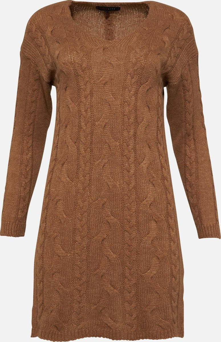 Trui-jurk - Camel