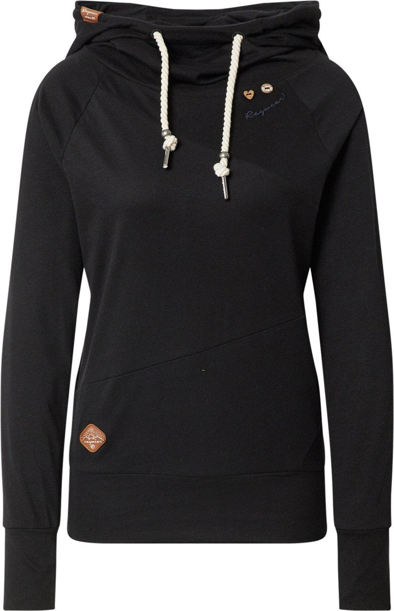 Ragwear sweatshirt fuge Zwart-S