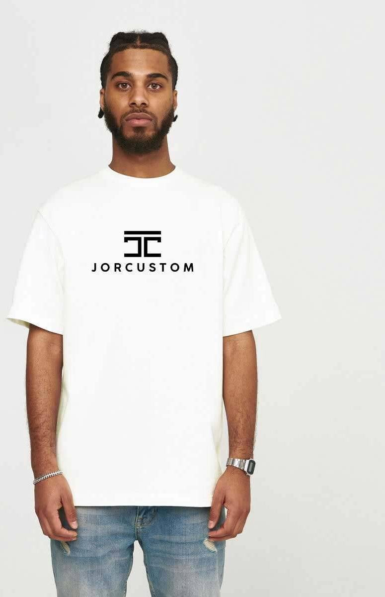 JORCUSTOM Trademark Loose Fit T-Shirt - Wit - Volwassenen - Maat S