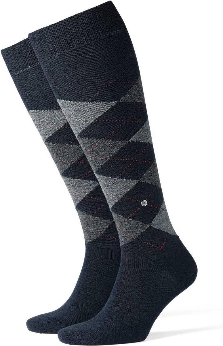 Burlington Edinburgh Heren Kniekous 27082 - Blauw 6377 dark navy Heren - 40-46