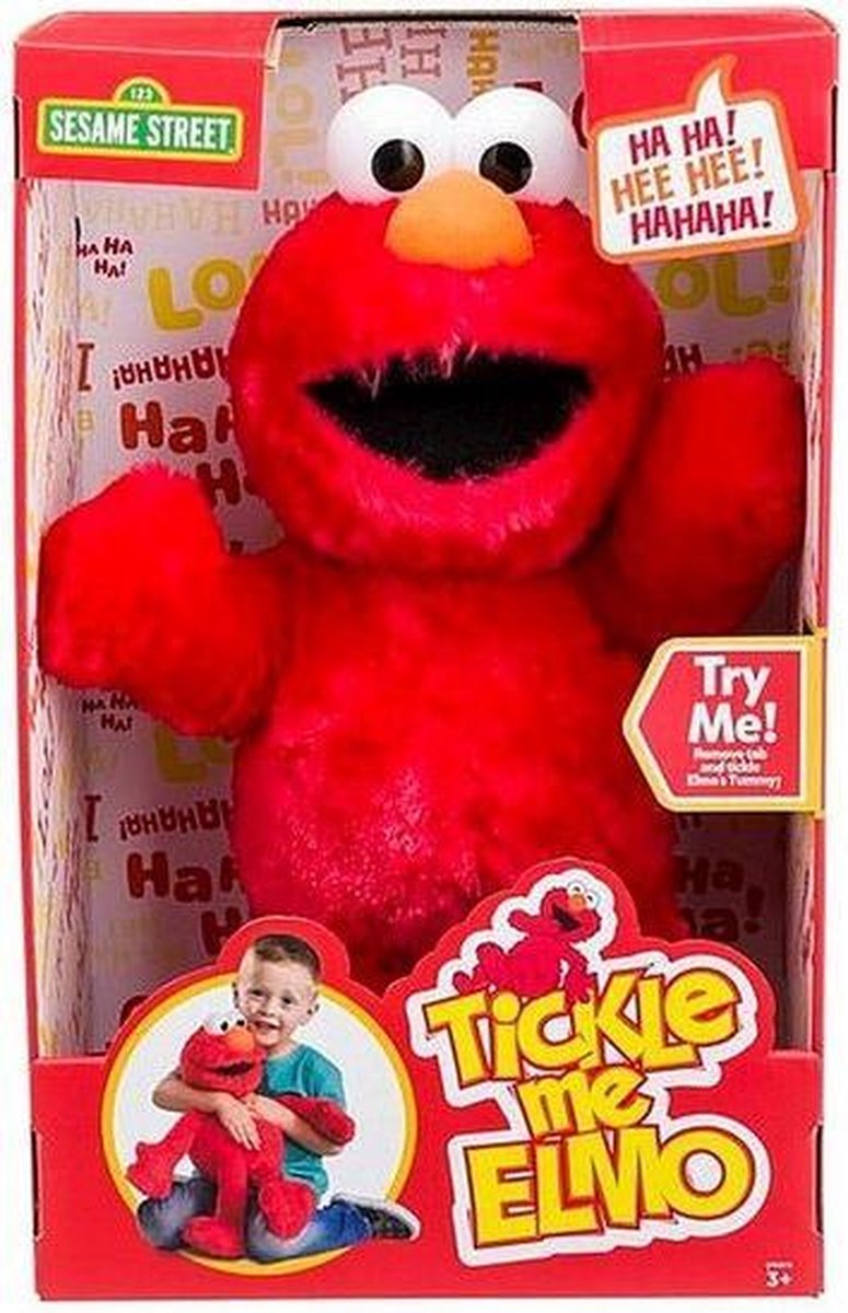 Sesamstraat tickle me Elmo knuffel special edition B/O 40cm