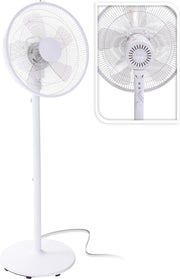 Excellent Electrics - Staande ventilator - wit - metaal - 50 Watt - Ø36cm x 130cm - Ventilator staand